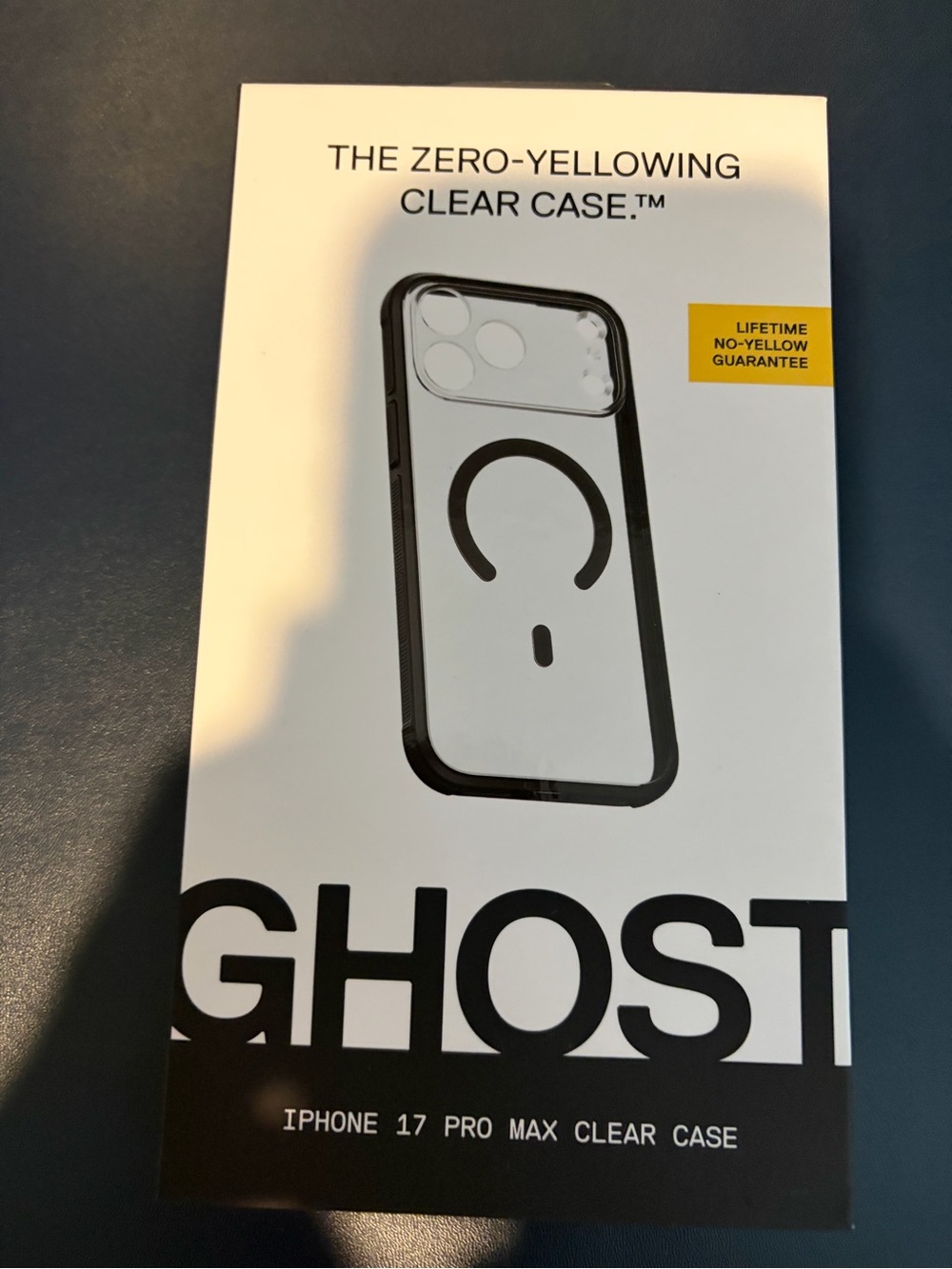 Dbrand Zero-Yellowing Clear Case for iPhone 17 Pro Max - Black Trim